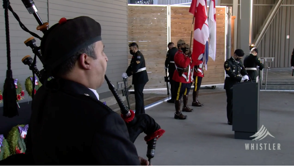 Whistler Remembrance Day ceremony 2020 virtual Screen Shot 