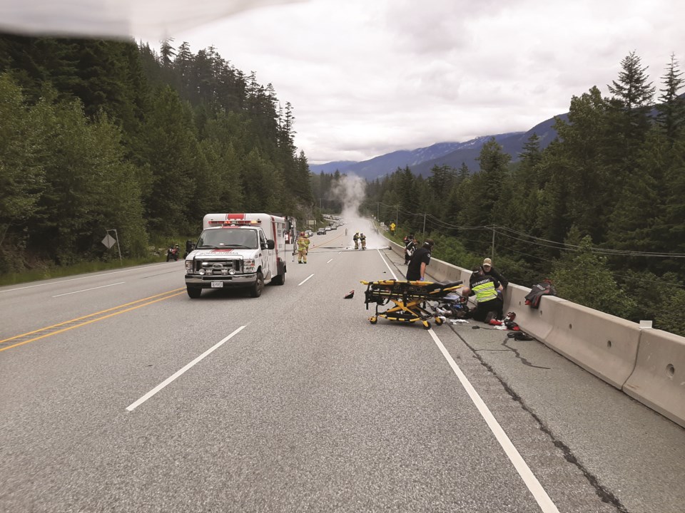 Motorcycle Crash 27.28 COURTESY OF RCMP