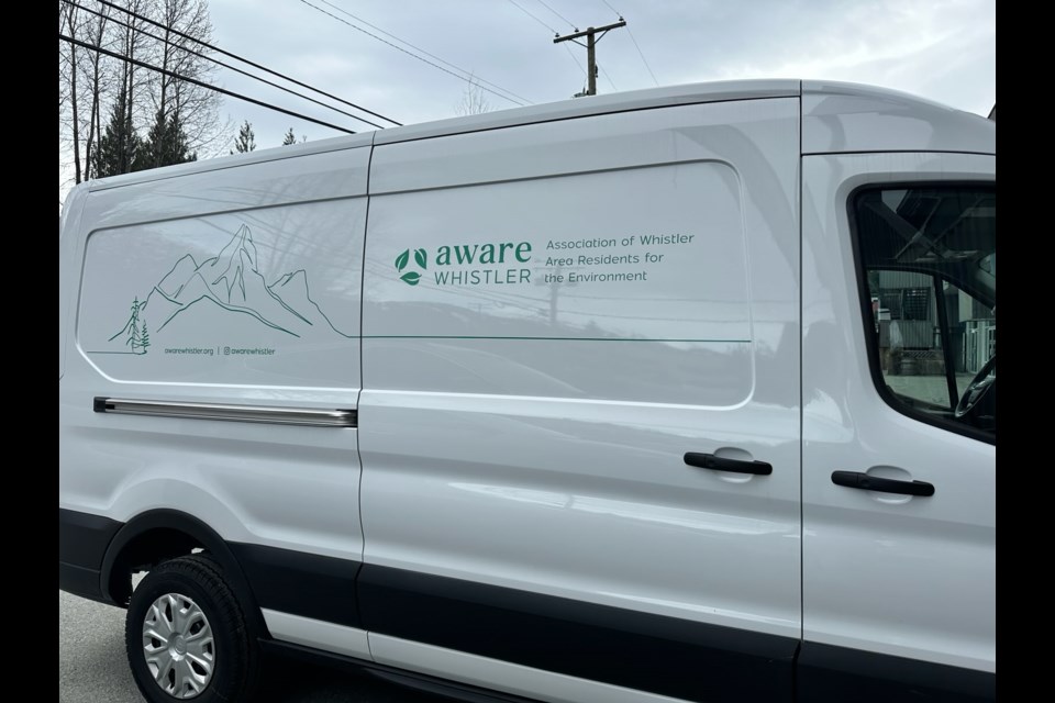 AWARE’s new electric ride will help staff and volunteers limit tailpipe emissions.