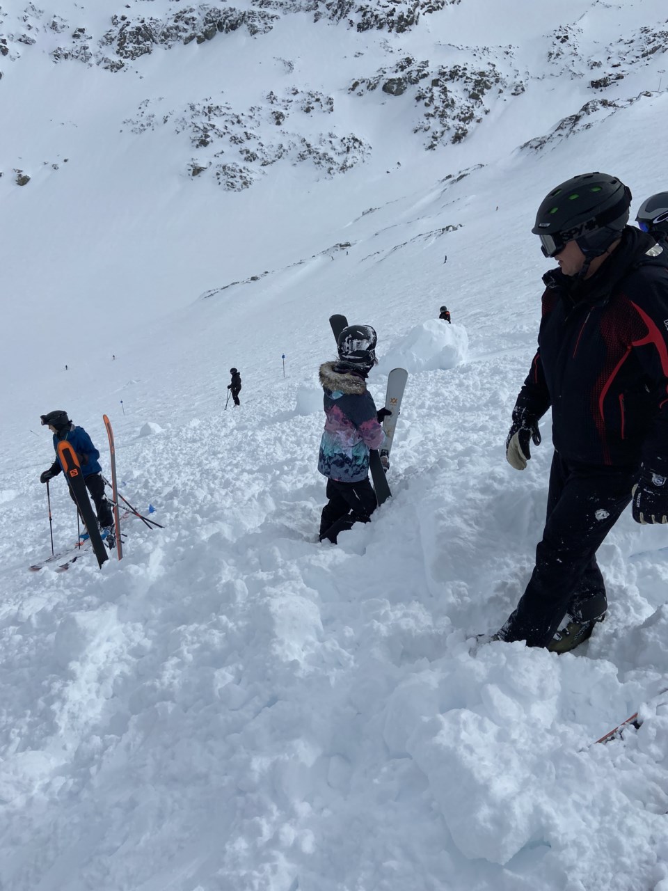 Blackcomb Glacier avalanche March 24 in Whistler BC