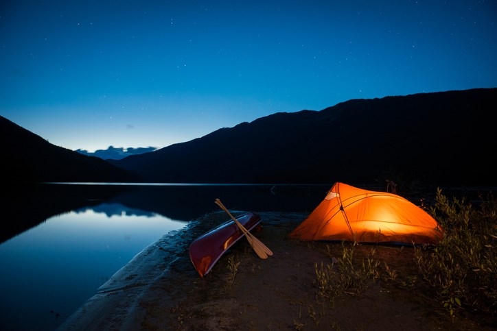 Camping at Cheakamus Lake in Garibaldi Provincial Park - Whistler BC