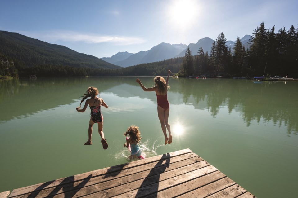 SummerSwimmingAtWhistlerBCLake