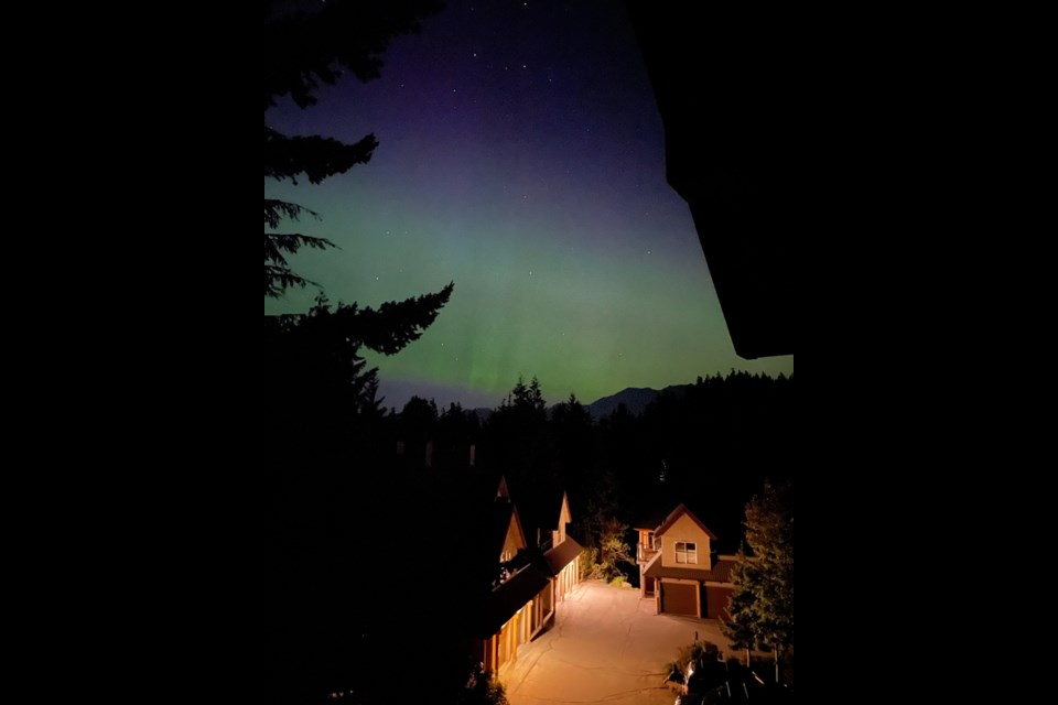 Camera and cell phone lenses alike captured the Northern Lights, or Aurora Borealis, glowing over Whistler's peaks on Friday night, Aug. 4. 