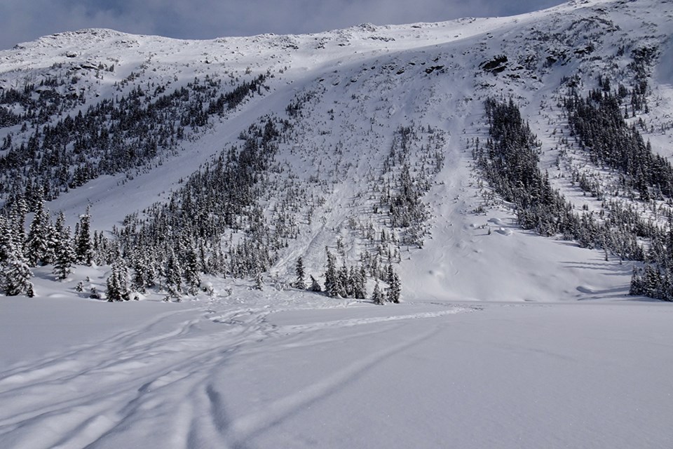 poop chutes phalance blackcomb glacier - whisler avalanche - wayne flann