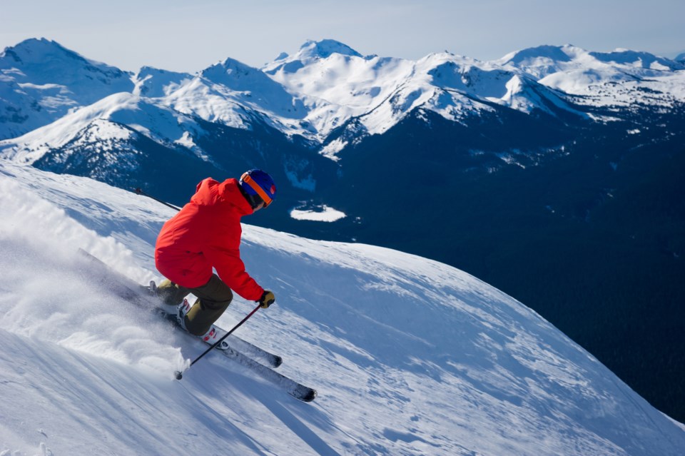 skiing at whistler blackcomb