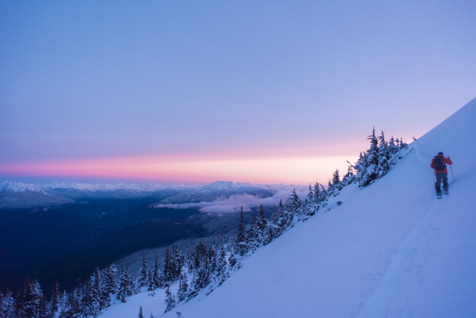 sunrise ski touring in whistler bc