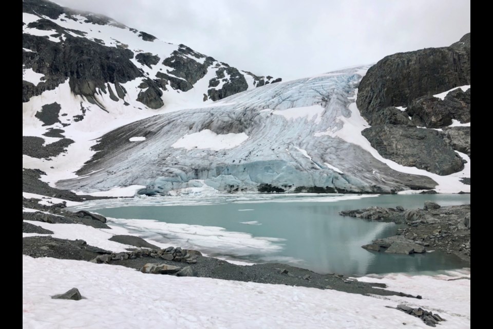 Wedgemount Glacier in Whistler, B.C., as it appeared in June 2019.