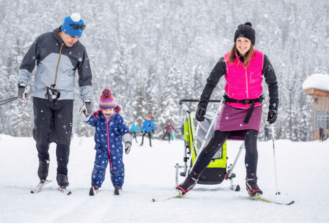 Whistler Olympic Park family xc skiing