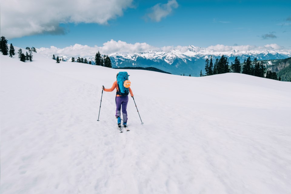 Whistler spring backcountry skiing