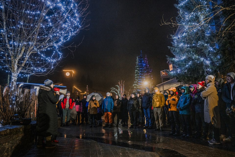 About 150 people turned out for the Whistler Community Services Society's second annual Nightwalk for Hope.