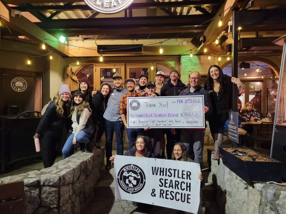 January for jesse Whistler SAR fundraiser at the beacon
