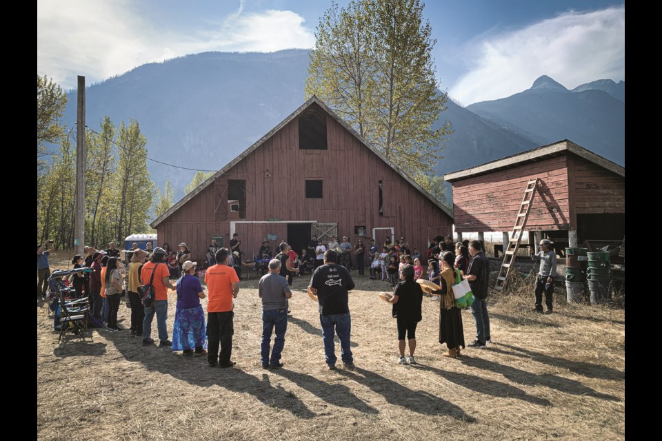 A ceremony was held Friday, Oct. 7 to mark the return of a traditional piece of land to the Lil’wat Nation, the former Coast Mountain Outdoor School site. 