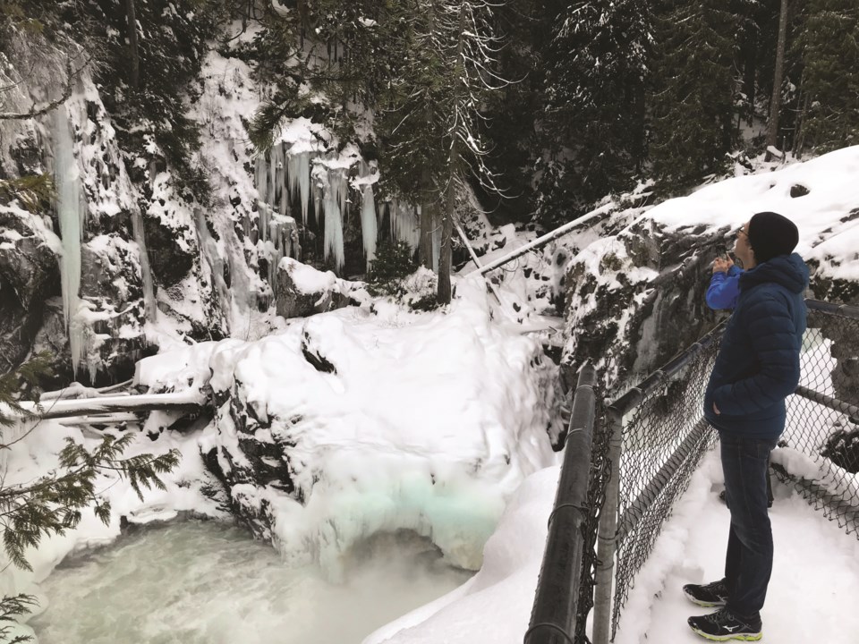 Nairn Falls in winter Photo by Alyssa 