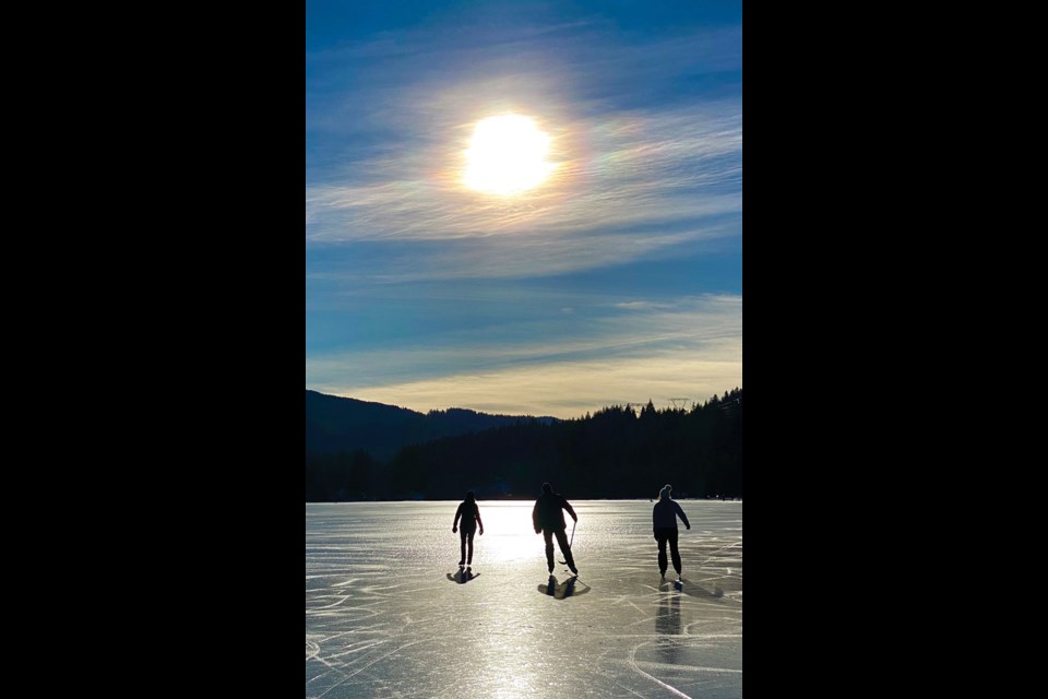 LAKE SKATE Everything came together to create the perfect conditions for a sunny skate on newly frozen Alta Lake on Saturday, Jan. 23.