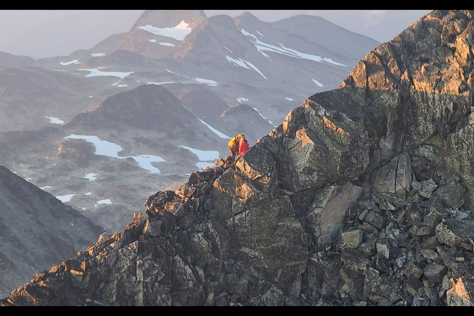 Worry Weart. A pair of female climbers were rescued via long-line near the summit of Mount Weart on Sunday evening, July 11, after one of the climbers injured her knee.