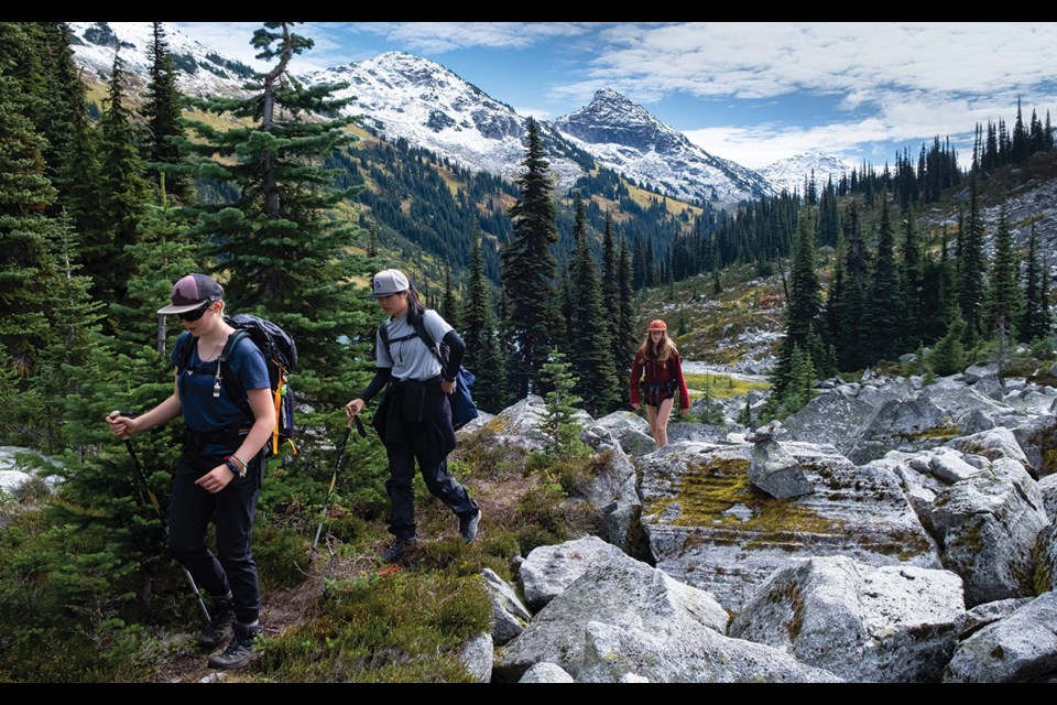 SCHOOL’S OUT Whistler Waldorf High School’s outdoor education students kicked off autumn with a week-long excursion to Marriot Basin, near Mount Currie. 