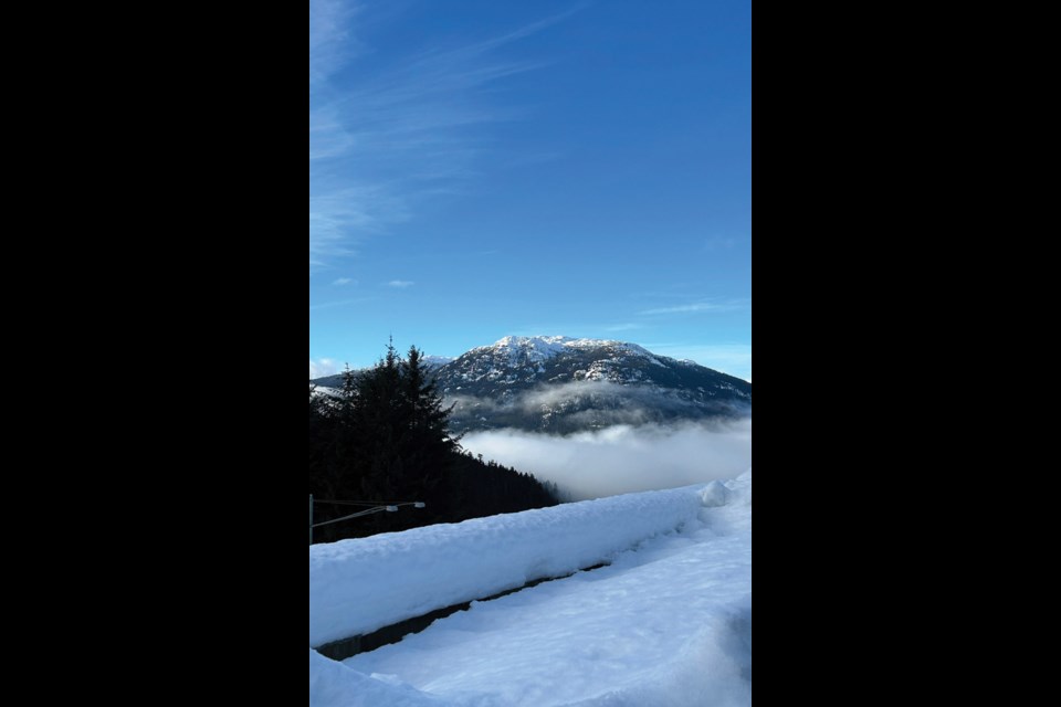 SLIDING SCALE Views from the Whistler Sliding Centre were on point after the sun popped out over Blackcomb Mountain on Saturday, Jan. 14. 