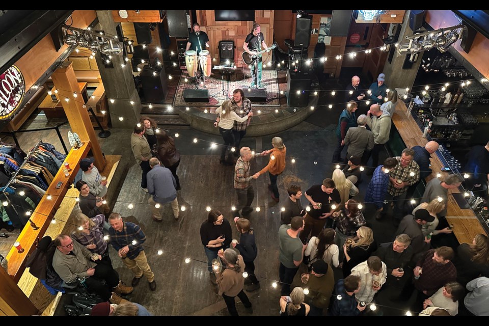 WAYNE’S WORLD More than 200 friends, family members and coworkers dropped by Dusty’s on Tuesday evening, Jan. 31 for a fundraiser in support of Wayne Wiltse, a Pemberton local who suffered a life-changing spinal cord injury in a car accident in February 2021.