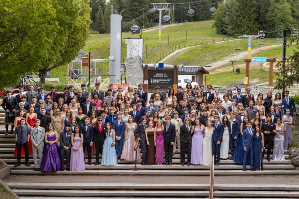 PROM PALS Whistler Secondary School’s 2023 graduating class put on their finest ‘fits and headed to Whistler Village for the traditional promenade celebration on Thursday, June 15. 