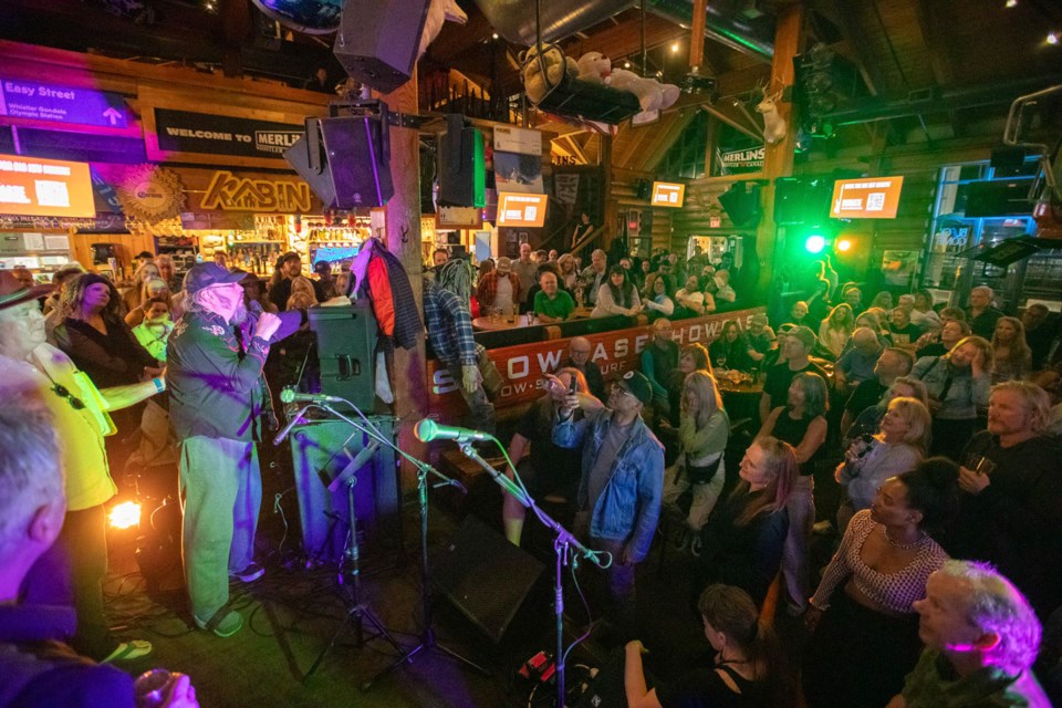 A COMMUNITY ROCK The Rock for ‘Big Kev’ Benefit electrified Whistler on May 2 at Merlin’s in support of Kevin Mikkelsen, a.k.a. Big Rock’n Kev, and his journey living with primary progressive multiple sclerosis. It was an unforgettable night of connection, community, and there was definitely a whole lotta love in the room. 