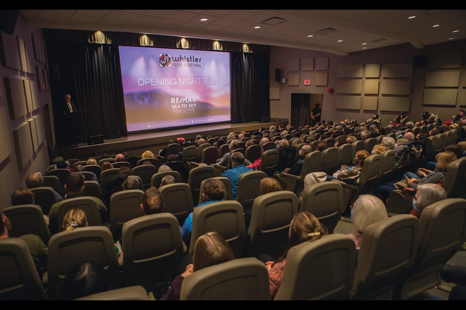 OPENING NIGHT A full house of happy film fans packed into the Rainbow Theatre for the Whistler Film Festival’s 2021 opening night screening, the Canadian premiere of Maggie Gyllenhaal’s The Lost Daughter. 