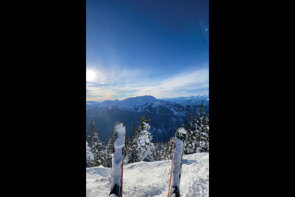 BLUEBIRD VIEWS Whistler Mountain and Black Tusk were in full view from 7th Heaven on Sunday, Jan. 9, after the sun finally made an appearance. 