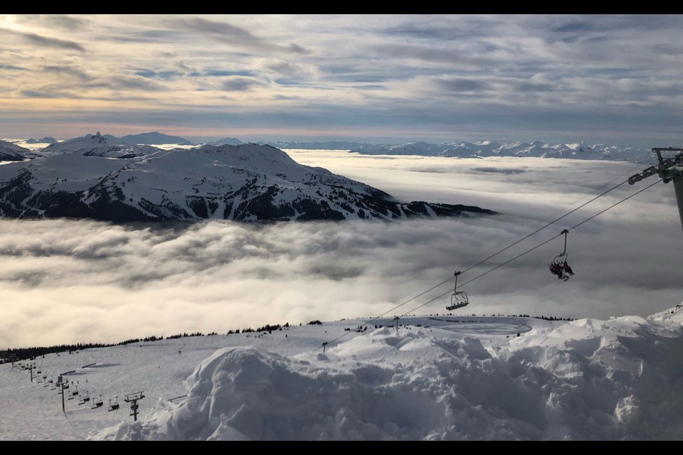 INTO INVERSIONS There’s nothing like a warm, sunny January inversion, as seen from the top of 7th Heaven on Friday, January 2.