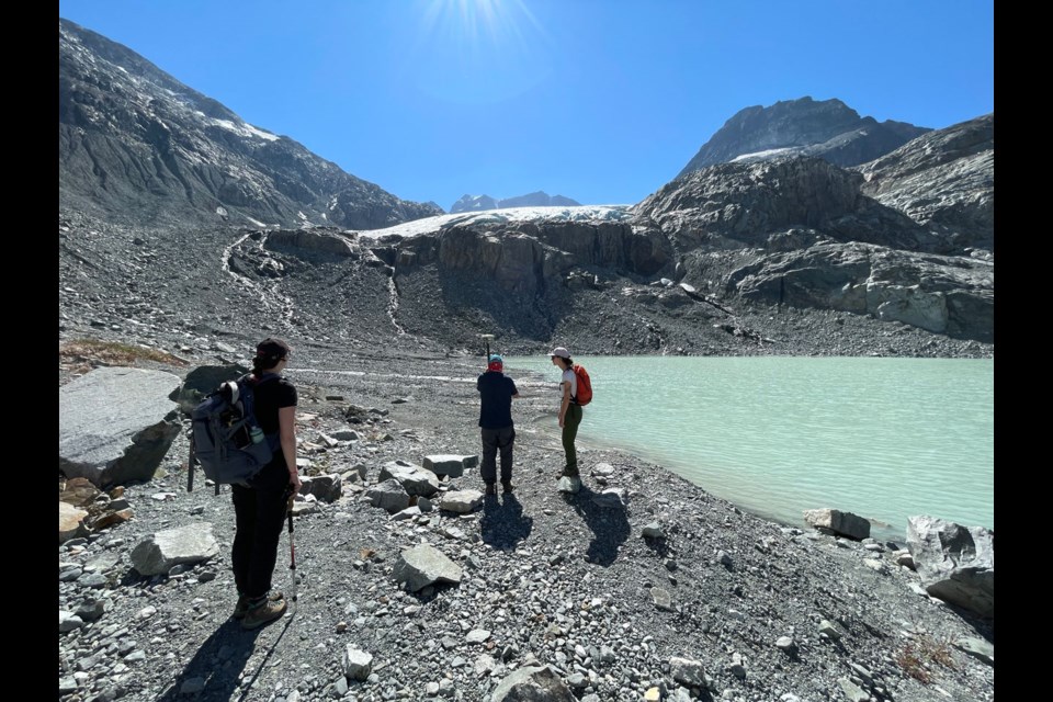ICE INSPECTORS A team of surveyors headed up to an ever-shrinking Wedgemount Glacier on Saturday, Sept. 2 for the 50th annual glacier monitoring effort. Pick up next week’s Pique for more. 
