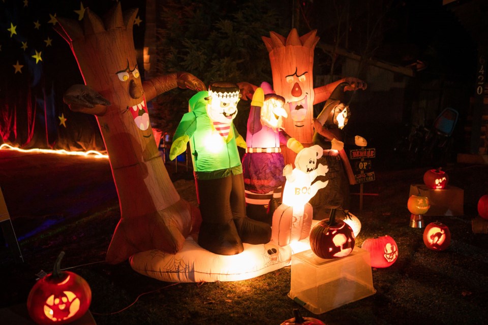 SPOOK LOOKS Local photographer David Buzzard was in Tapley’s on Oct. 31 to capture all the spooky scenes from the neighbourhood’s 40th annual Halloween festivities. The event raised a record $4,000 and 277 kilograms of food for the Whistler Food Bank.