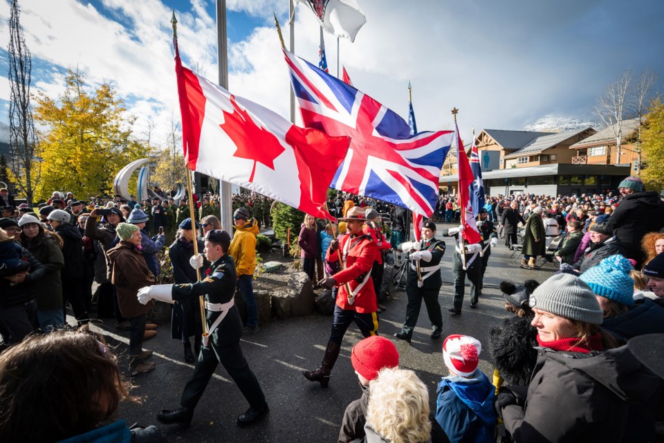 LEST WE FORGET Whistler once again commemorated Remembrance Day on Saturday, Nov. 11 with a solemn service at the Whistler Olympic Plaza cenotaph. 