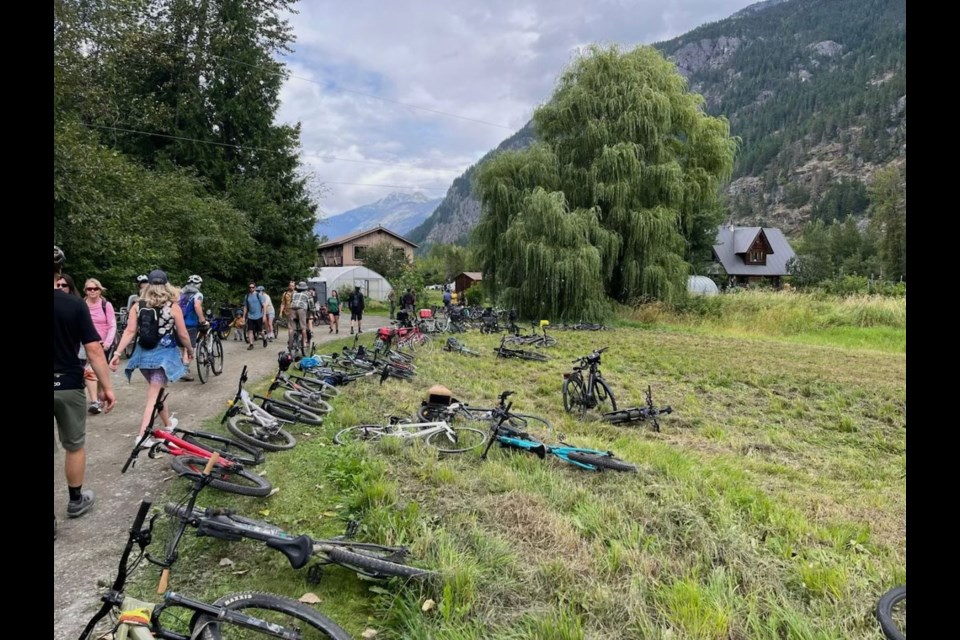SLOW CYCLE Pemberton’s Slow Food Cycle Sunday rolls through the Meadows each August, celebrating local farming, food and community. 