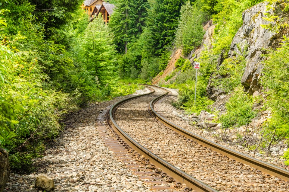 Whistler railway train track