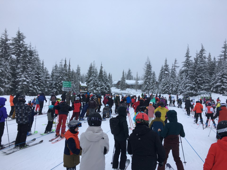 Whistler ski line by Dupuis