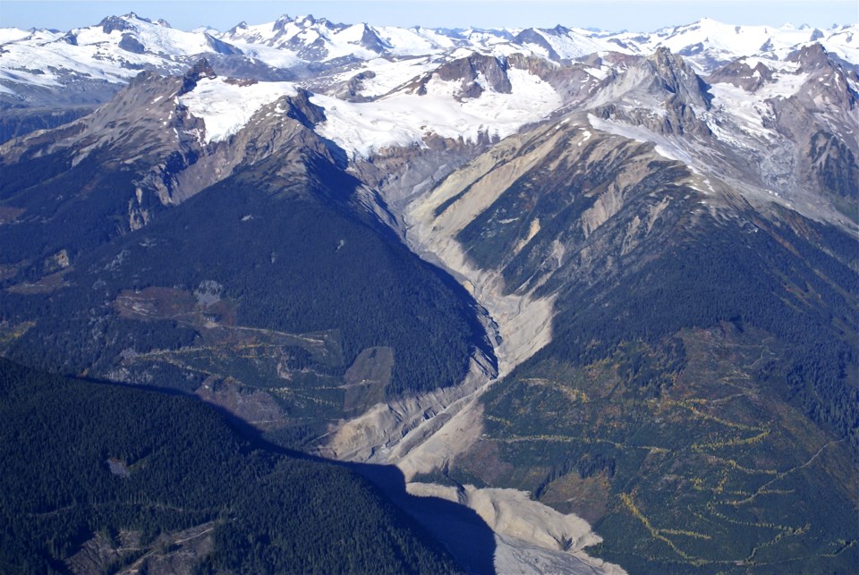 Mount Meager slide Photo by Frank Bauman