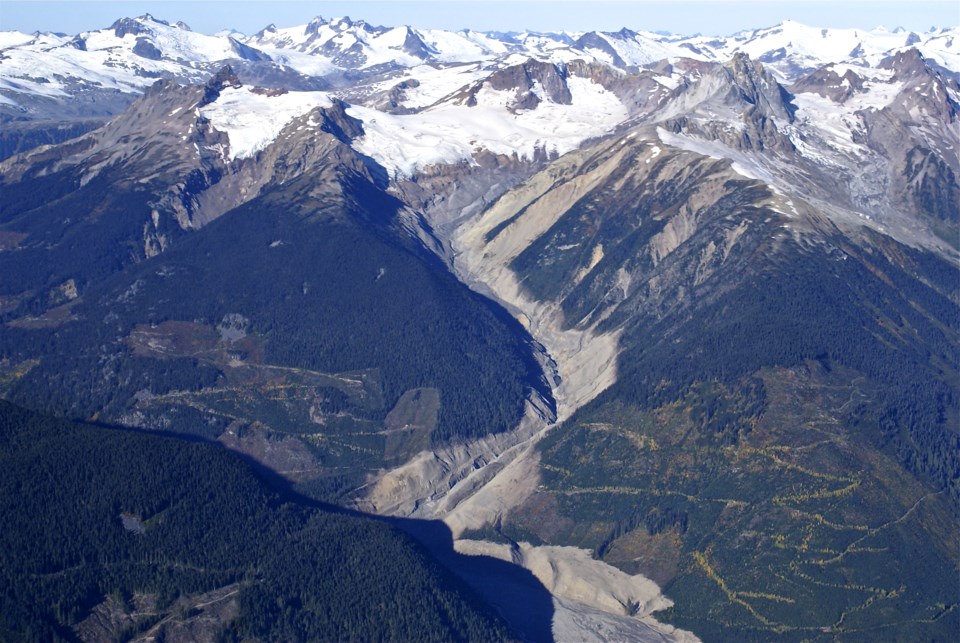 Mount Meager slide Photo by Frank Bauman