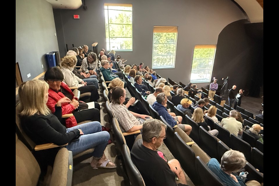 A robust contingent of tennis facility supporters was in attendance for the meeting, concerned that there is still no commitment for tennis and pickleball courts.