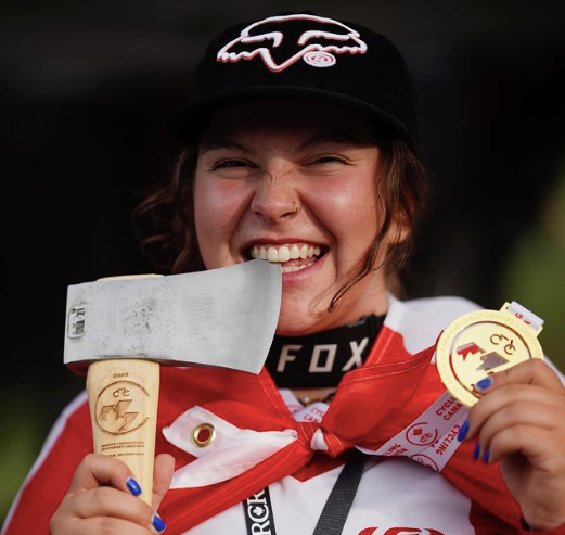 Bailey Goldstone won her second straight Canadian DH Championship on July 16, 2023 in Fernie.