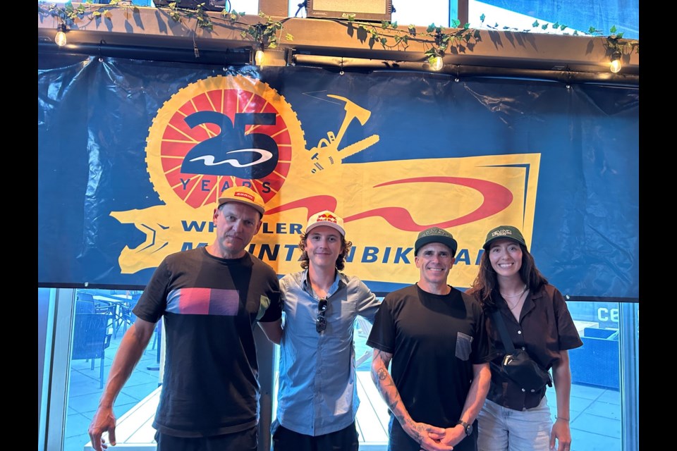 Left to right: Andrew Shandro, Jackson Goldstone, Chad Hendren and Georgia Astle at the GLC on July 10, 2024.