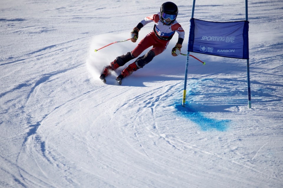 Cecily Gibbons of the Whistler Mountain Ski Club in action at the 2023 Janyk Cup. 
