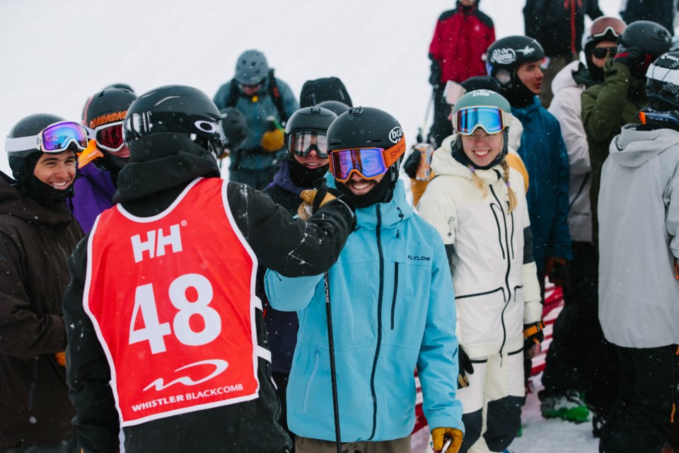 A field of 76 skiers and snowboarders took to Diamond Bowl off Blackcomb's Spanky's Ladder for Whistler's Freeride World Tour Challenger event on Tuesday, March 14, 2023. 