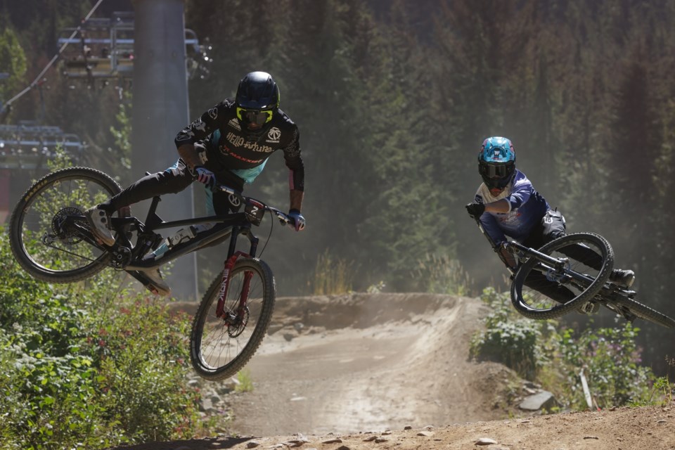 Jackson Frew (left) and Tegan Cruz strut their stuff at the 2025 Air DH.