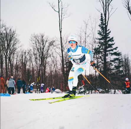 Pemberton's Joe Davies became an NCAA champion in the men's 10-km interval start on March 9, 2023 in Lake Placid, N.Y. 