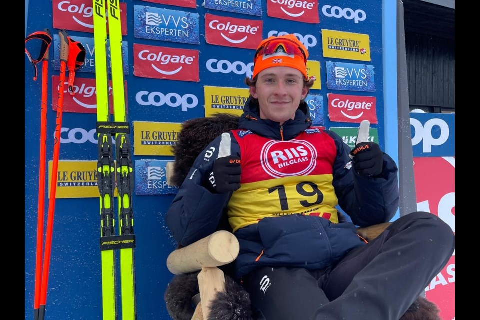 Pembertonian Nordic skier Joe Davies in Lillehammer, Norway.