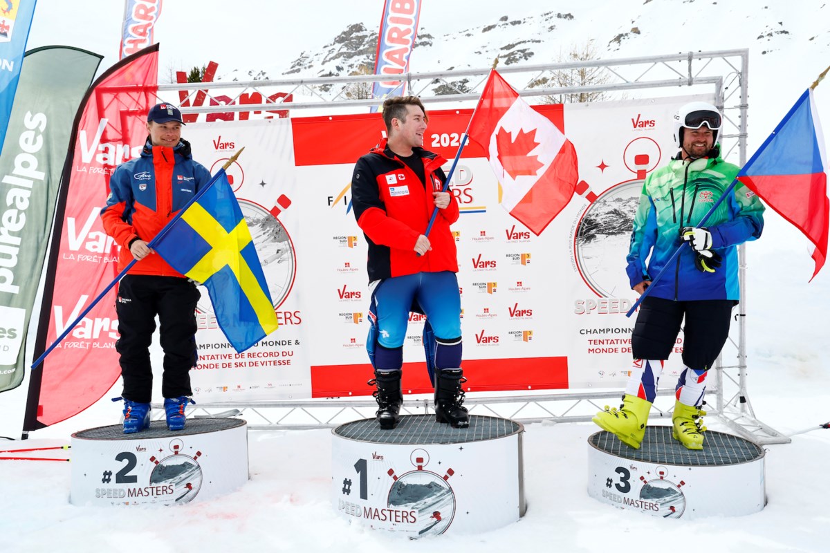 Johnny Aether wins S2 speed skiing world title