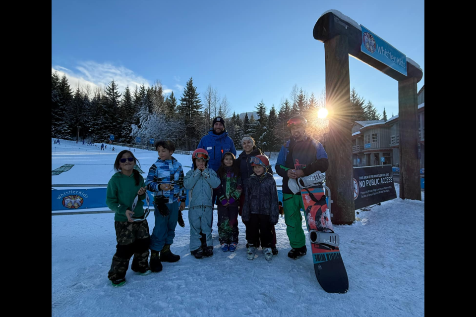 The group's organizer, Sandy Ward, is an experienced boarder. 