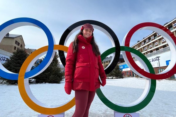 Whistler ski cross racer Marielle Thompson at the 2022 Beijing Olympics.