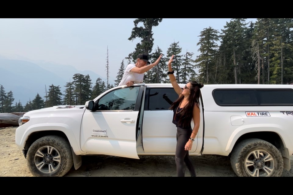 Joanne Younker and Rachel Michalecki are preparing Michalecki’s Toyota Tacoma for the Rebelle Rally in California and Nevada from Oct. 12 to 21.
