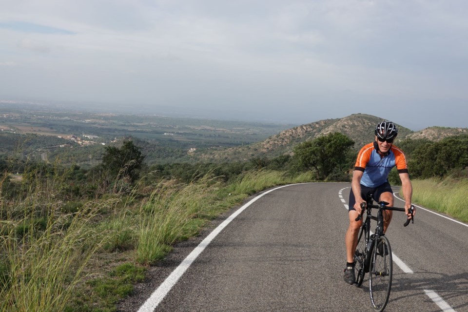 Robbin McKinney hits the road in Catalonia, Spain.