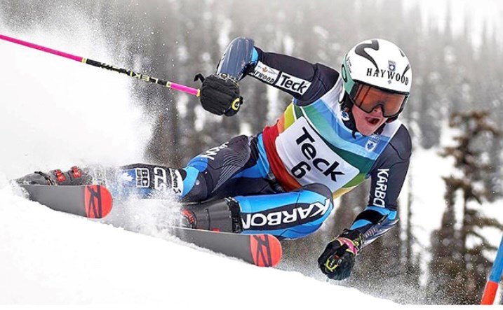 Sascha Gilbert powers through a turn on course.