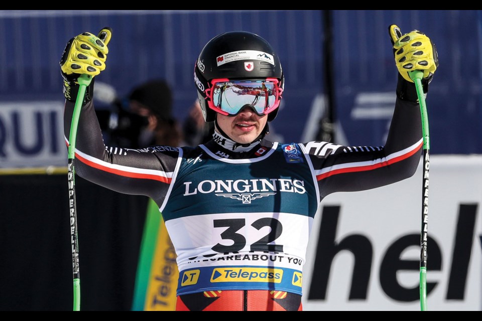 Whistler Mountain Ski Club alum Jack Crawford placed fourth in the Alpine combined at the FIS World Ski Championships at Cortina d’Ampezzo, Italy on Feb. 15. 